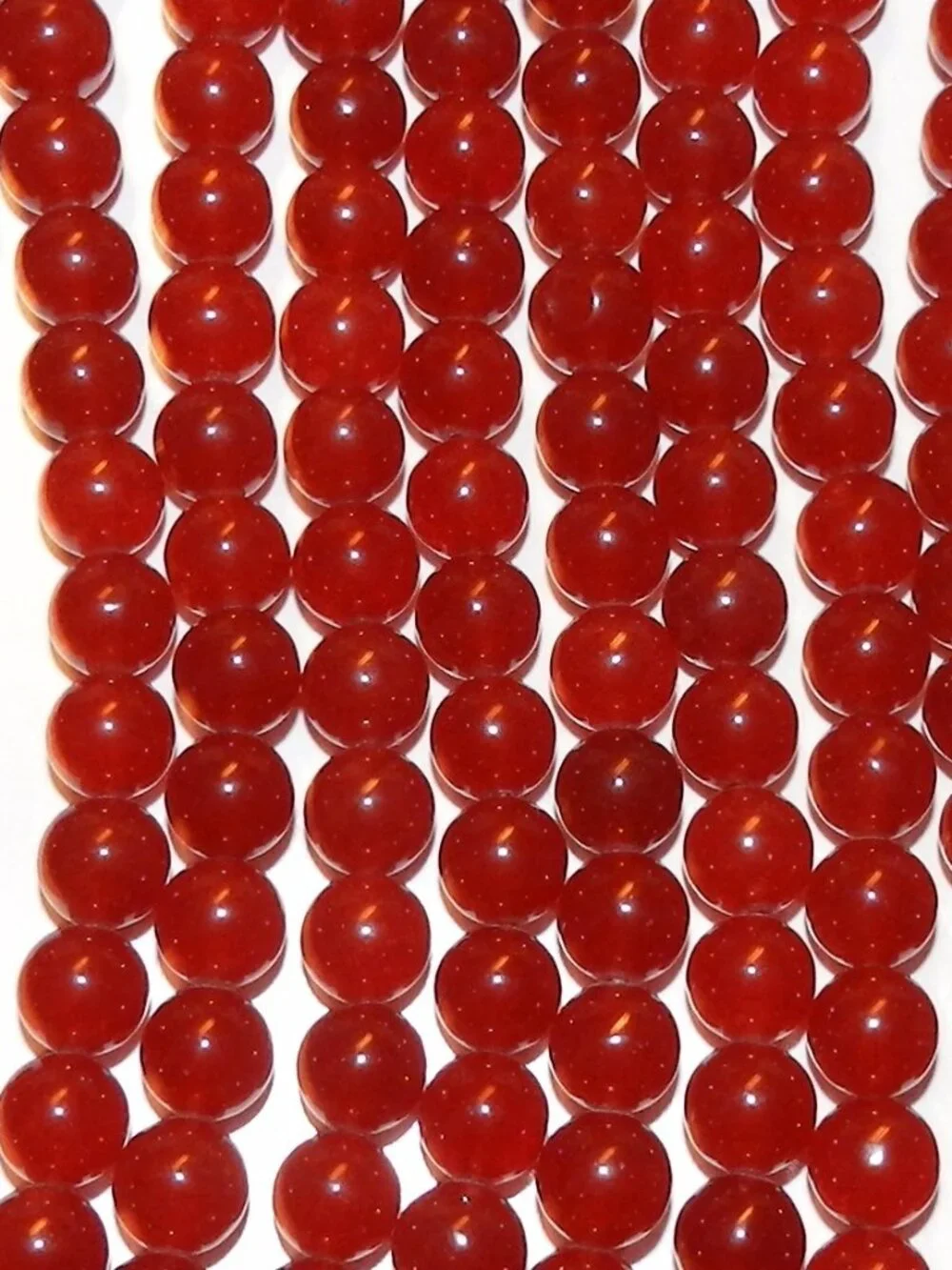 GR926 Red Malay Jade 8mm Round Quartz Gemstone Beads 15